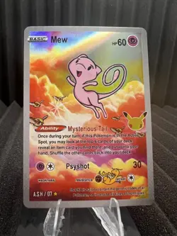 Mew #7 - Holo Foil Gen 1 - After Skool Hobby Fan Art - Pokemon - Image 1