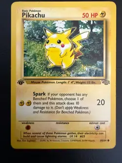 Pokemon TCG Pikachu Jungle 60/64 Regular 1999-2000 Wizards Base Set Copyright... - Image 1