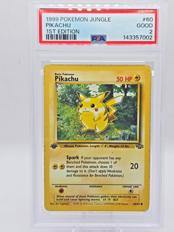 1999 POKEMON JUNGLE #60 PIKACHU PSA 2 - Image 1