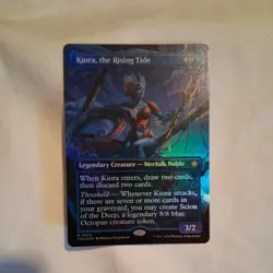 Magic The Gathering MTG - Kiora, The Rising Tide (Borderless) Foil - FDN - Image 1