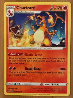 Charizard 025/185 Regular Rare LP - Vivid Voltage 2020 - Pokemon TCG - Image 1