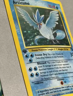 Pokemon TCG 1st Edition Articuno 2/62 Fossil Holo 1999 - Image 3