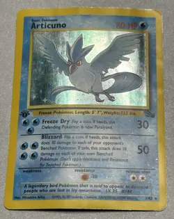 Pokemon TCG 1st Edition Articuno 2/62 Fossil Holo 1999 - Image 4