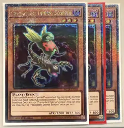 Yugioh! 3x Predaplant Ophrys Scorpio MP24-EN041 Quarter Century Secret Rare NM - Image 1