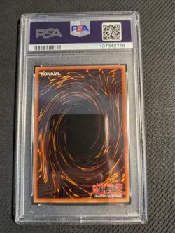 Yugioh Raigeki LOB-053 1st Edition Super Rare Glossy PSA 9 Mint! - Image 2