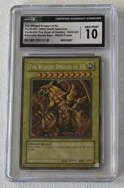 Yu-Gi-Oh! The Winged Dragon of Ra DOD-001, CGC 10, Xbox Promo Prismatic SR - Image 1