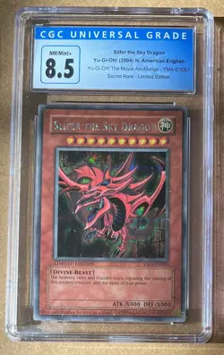Yu-Gi-Oh! Slifer the Sky Dragon YMA-EN001, CGC 8.5 - Image 1