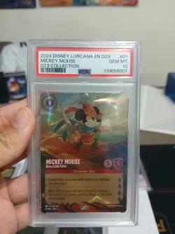 2024 Disney Lorcana D23 Collection PSA 10 Sequential Set, Mickey Sorcerer PSA9 - Image 2