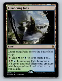Magic the Gathering - MTG - BFZ - Lumbering Falls - Rare - Image 5