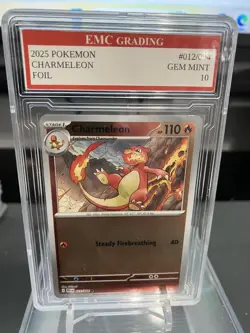 CHARMELEON 2025 FOIL #012/094 Pokemon Card GRADED 10 TCG CCG - Image 1
