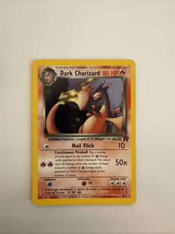 Pokemon Card TCG Holo Dark Charizard Vintage Rare - Image 1