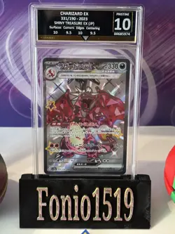 GG 10 Charizard EX SSR 331/190 Japanese Shiny Treasure SV4a 2023 Pokemon Card - Image 2