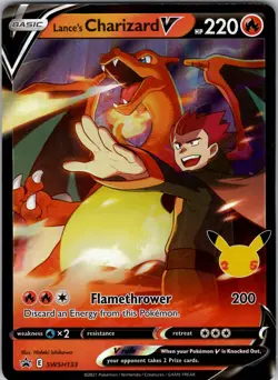 Lance's Charizard V Promo SWSH: Sword & Shield Promo Cards SWSH133 NM Holo - Image 1