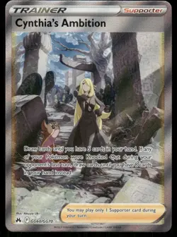 Pokemon Cards Cynthia's Ambition GG60/GG70 Crown Zenith Galarian Gallery NM - Image 1