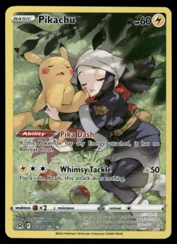 Pokemon Cards Pikachu TG05/TG30 Lost Origin Trainer Gallery Holo NM - Image 1