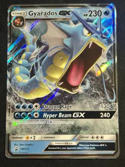 Pokemon Card TCG Gyarados GX SM212 Sun & Moon Black Star Promo FAST SHIP!! - Image 1