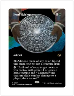 1x Herd Heirloom, Borderless Art, Tarkir Dragonstorm, Magic MTG NM - Image 1