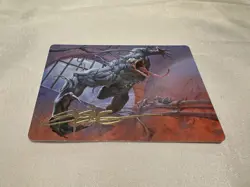 MTG Marvel Spider-Man Venom Art Card - Gold Signature NM #0012 - Image 1