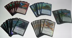 MAGIC THE GATHERING CCG FOIL CARD MIXED LOT OF 50 CARDS BRONTODON,VAMPIRE,ANGLER - Image 1
