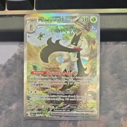 Pokemon Meowscarada EX Sv02 256/193 Illustration Rare Holo Stage 2 HP310 Card - Image 1
