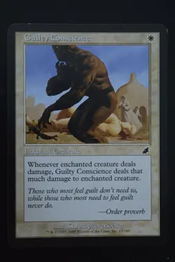 Magic The Gathering MTG GUILTY CONSCIENCE Scourge LP Lightly Played - Image 1