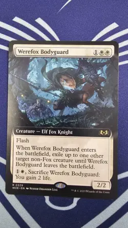 Werefox Bodyguard (Extended Art) Wilds of Eldraine Regular # 329 - Image 1