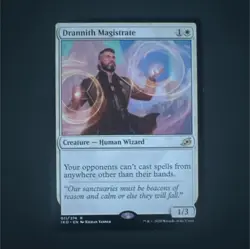 Magic: The Gathering Drannith Magistrate Ikoria Rare White Creature 011/274 - Image 1
