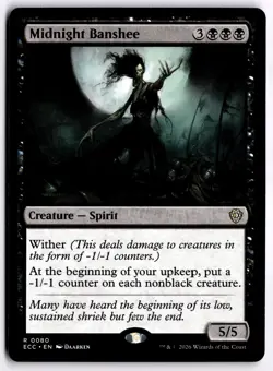 Midnight Banshee NM ECC Commander: Lorwyn Eclipsed MTG - Image 1