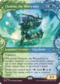 MTG Foil - Clement, the Worrywort (Showcase) - 329 / NM / English - Image 1