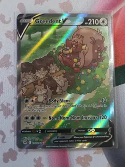 Greedent V 257/264 NM Pokemon Fusion Strike TCG - Image 1