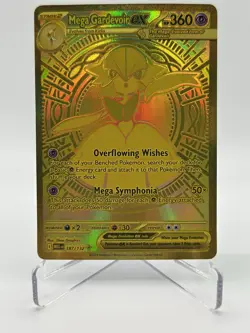 Pokemon TCG Mega Evolution - Mega Gardevoir ex 187/132 - Gold Hyper Rare NM - Image 1