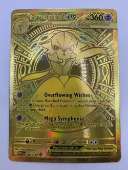 Pokemon TCG Mega Evolution - Mega Gardevoir ex 187/132 - Gold Hyper Rare NM - Image 4