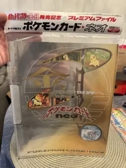 1999 POKEMON NEO GENESIS PREMIUM NEO FILE 1 BINDER 9 CARD JAPANESE First Print🔥 - Image 2