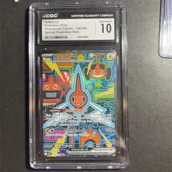 CGC 10 ROTOM EX 126 PHANTASMAL FLAMES SPECIAL ILLUSTRATION RARE POKEMON GEM MINT - Image 1