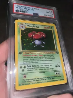 1999 POKEMON VILEPLUME FIRST 1ST EDITION #15 BASE SET JUNGLE PSA 8 WOTC VINTAGE - Image 3