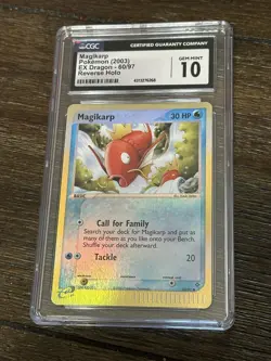 Pokemon Magikarp Ex Dragon Reverse Holo 2003 Grade 10 - Image 1
