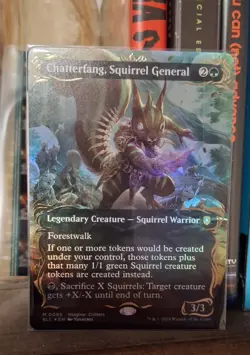 Chatterfang, Squirrel General (Borderless) (Raised Foil) Pack To Sleeve - Image 1