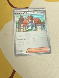 Professor's Research 085/086 Reverse Holo Pokeball Pokemon Tcg Black Bolt Eng - Image 1