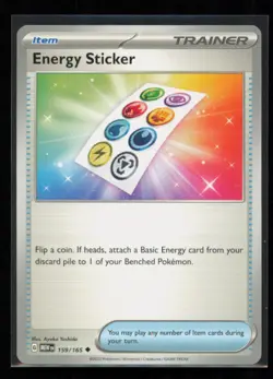 Energy Sticker 159/165 Pokemon 151 Uncommon Near Mint - Image 1