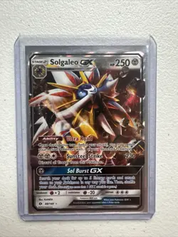 POKEMON TCG SOLGALEO GX 89/149 ULTRA RARE SUN AND MOON BASE Near Mint - Image 1