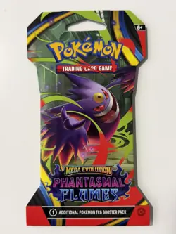 HEAVY🔥 31.52g Pokemon TCG Phantasmal Flames Sleeved Booster Pack Factory Sealed - Image 2