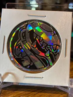 Pokemon TCG flip coin Mega Mawile silver cracked ice Premium Collection 2016 - Image 1