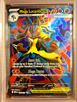 Mega Lucario EX Ultra Rare #160|PSA MINT 9|2025 Mega Evolution Base|Pokemon TCG - Image 2