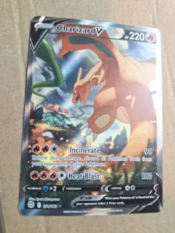 Charizard V Full Art Ultra Rare 154/172 Brilliant Stars Holo Pokemon TCG - Image 1