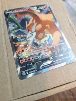 Charizard V Full Art Ultra Rare 154/172 Brilliant Stars Holo Pokemon TCG - Image 3