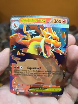 Mega Charizard Y ex 022/217 Pokemon Ascended Heroes ME Ultra Rare Holo NM - Image 1