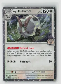 Hop's Dubwool #136/159 Cosmos Holo Promo Pokemon TCG NM - Image 1