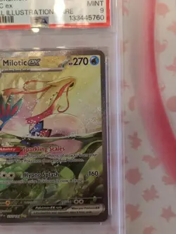 2024 Pokemon Surging Sparks Milotic Ex #237/191 PSA 9 - Image 3