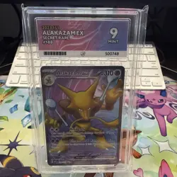 Pokemon Alakazam EX TCG Scarlet Violet-151 Holo Ultra Rare 188/165 ACE MINT 9 - Image 1