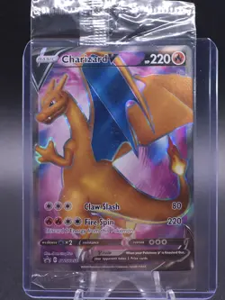 Pokemon TCG Charizard v SWSH050 Black Star Promo Champion’s Path Sealed - Image 1